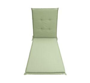 Cojín reposera Liso verde 60x195 cm