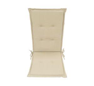 Cojín asiento respaldo Liso crudo 43x110 cm
