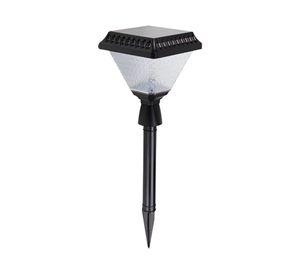 Estaca solar LED cuadrado luz cálida con control