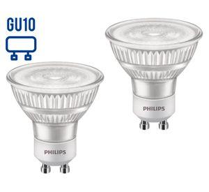 Ampolleta LED 4.6W GU10 luz fría 2 unidades
