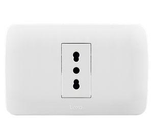 Toma corriente simple blanco 10/16A