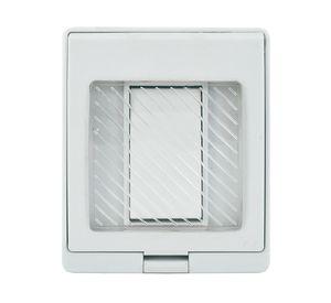 Contenedor interruptor simple blanco IP55 10A