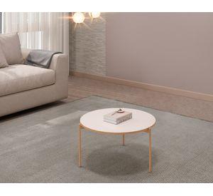 Mesa centro redonda Bela beige