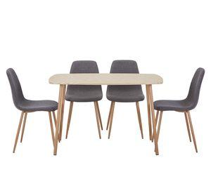 Comedor Clio 4 sillas 76x120x75 cm