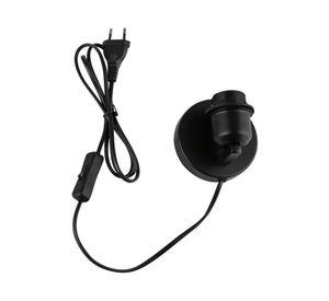 Apliqué 25 W E27 Soquete negro