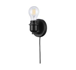 Apliqué E27 1L Soquete negro