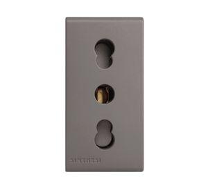Tomacorriente Bipaso modular grey mate 16A