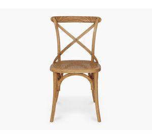 Silla comedor olmo/junco Tradition café envejecido
