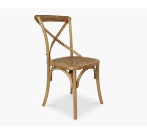 Silla comedor olmo/junco Tradition café envejecido