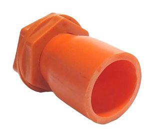 Terminal HE PVC con tuerca 40 mm