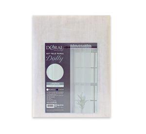Set cortina velo Panal Dolly 145x220 cm crudo