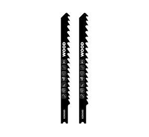 2 Hojas calar madera T corte medio