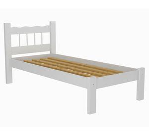 Cama individual blanco be