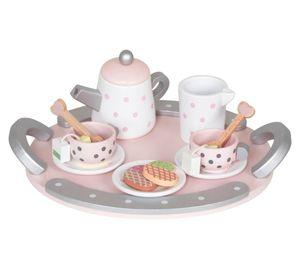Juego de té Encanto rosado