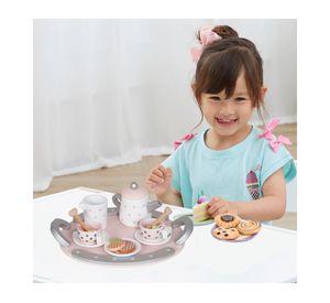Juego de té Encanto rosado
