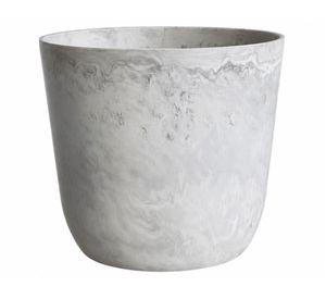 Macetero Madrid blanco marmoleado 26.5x25 cm