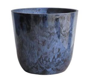 Macetero Madrid azul marmolado 25x26.5 cm