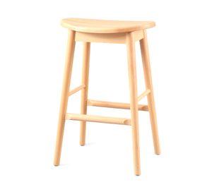 Taburete medio madera Nahla natural