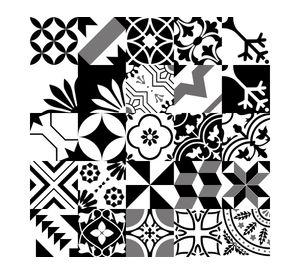 Cerámica piso muro Dolcevita BW mix 20x20 cm 1 m2