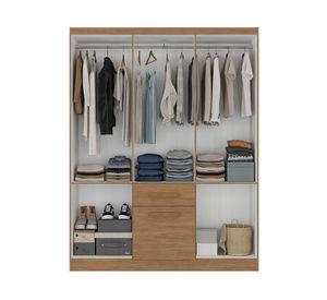 Clóset 6 puertas 1 cajón 1 zapatera acacia
