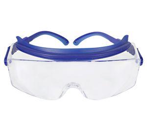 Antiparras policarbonato Top Gun transparente/azul
