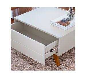 Mesa centro + arrimo Noronha blanco