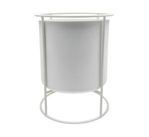 Porta maceta blanco 20.5 cm