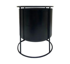 Porta maceta negro 20.5 cm