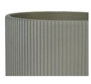 Maceta Ranurado vertical verde 16 cm