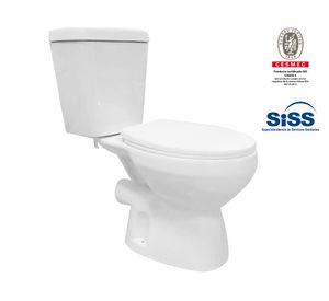Sanitario 18 cm asiento cierre suave Aure blanco 2 piezas