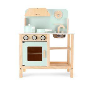 Cocina infantil madera Maia menta 68x55x30 cm
