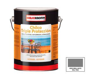 Esmalte anticorrosivo Chilco Triple Protección 1 galón gris
