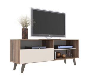 Rack TV 55" Detroit 750 nogueira/off white