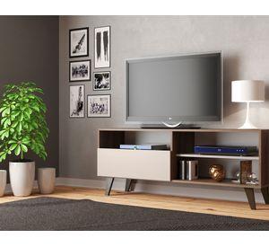 Rack TV 55" Detroit 750 nogueira/off white