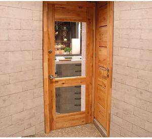 Puerta Modena madera de lenga 100x200 cm natural