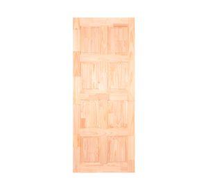 Puerta pino radiata 8 paneles Finger 80x200 cm