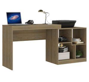 Escritorio librero HO-2904 nogal 75x160x45 cm