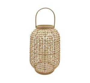 Cesta Ratán luz LED 40x27x27 cm