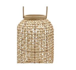 Cesta Ratán luz LED 40x27x27 cm