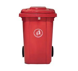 Basurero 360L rojo