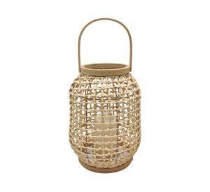Cesta Ratán luz LED 30x23x23 cm