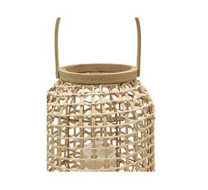 Cesta Ratán luz LED 30x23x23 cm