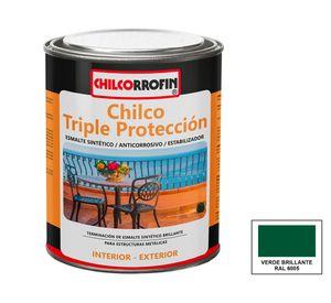 Esmalte anticorrosivo Chilco Triple Protección 1/4 galón verde