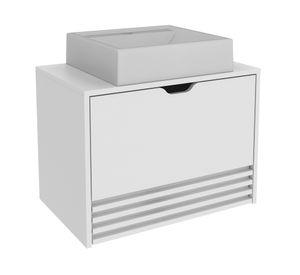 Mueble lavamanos BN3613 blanco 1 puerta 1 cajón + lavamanos