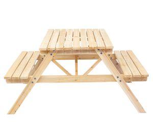 Set comedor 2 bancas Teyu madera
