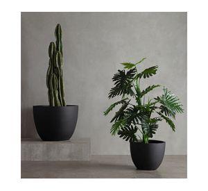Macetero Lauca negro 27x36x36 cm