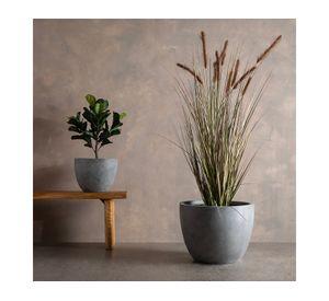 Macetero Lauca gris 40x53x53 cm