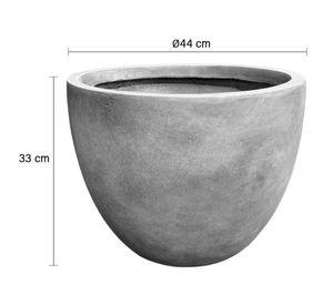 Macetero Lauca gris 33x44x44 cm