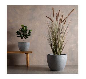 Macetero Lauca gris 27x36x36 cm