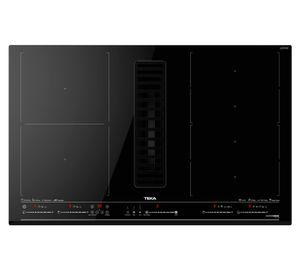 Encimera vitrocerámica + campana integrada AFF 87600 MST BK 4 quemadores